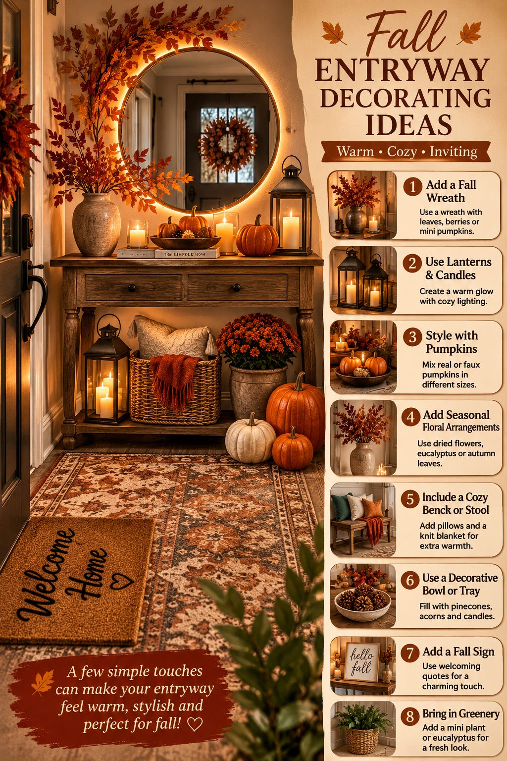 Fall Entryway Decorating Ideas