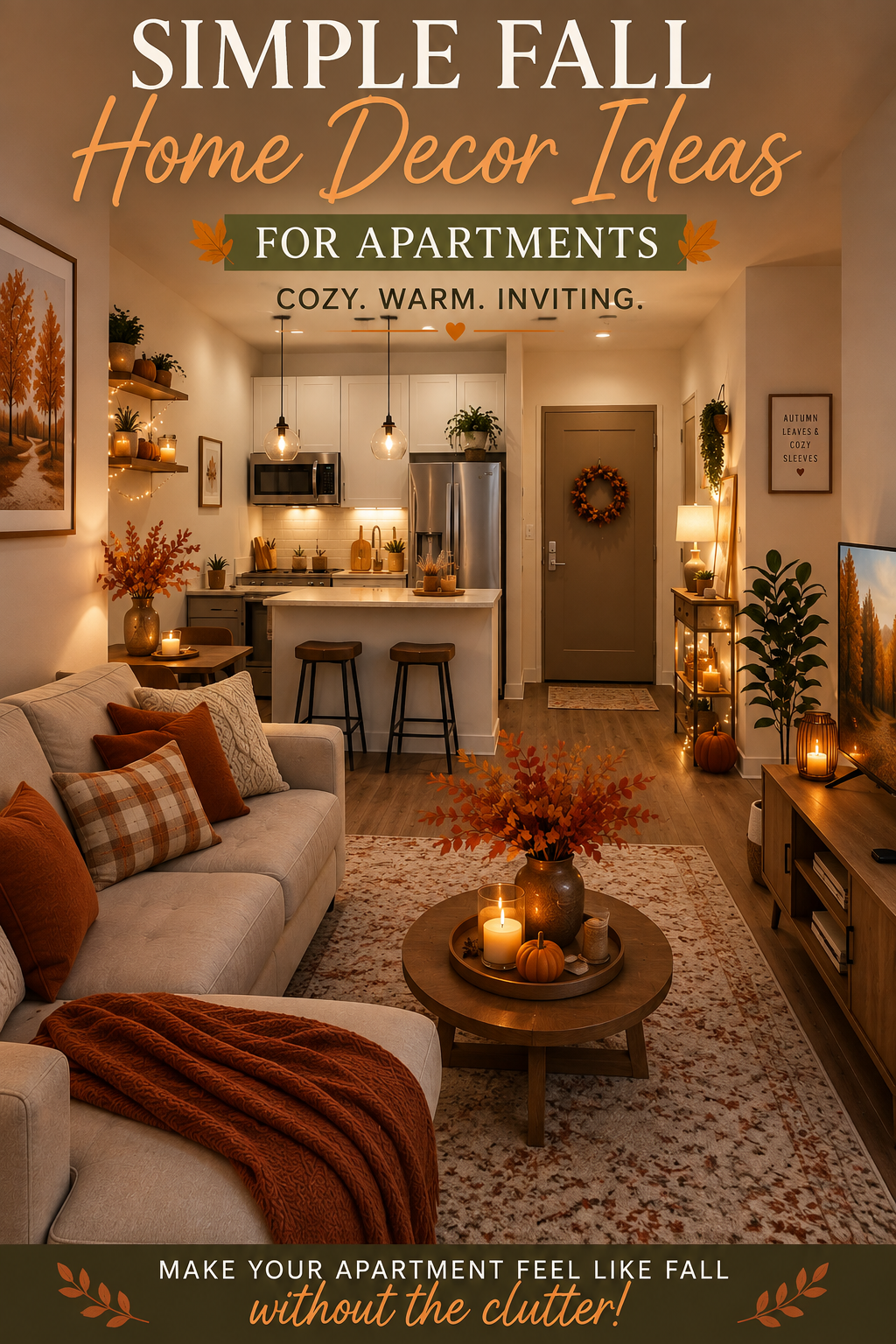 Simple Fall Home Decor Ideas for Apartments