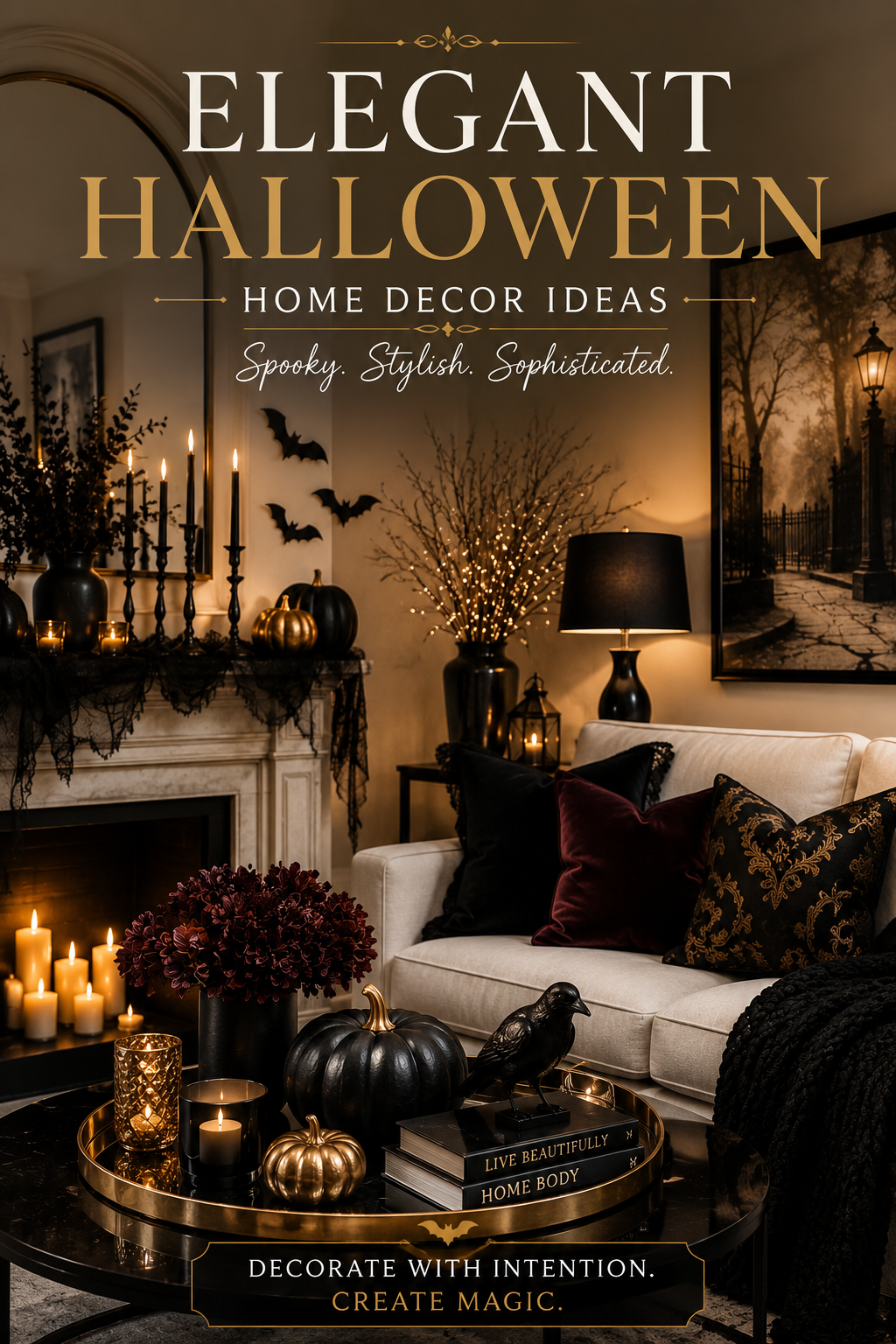 Elegant Halloween Home Decor Ideas