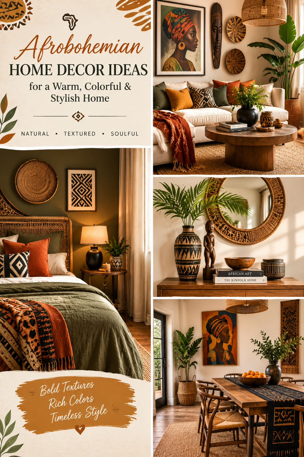 15 Afrobohemian Home Decor Ideas for a Warm, Colorful & Stylish Home