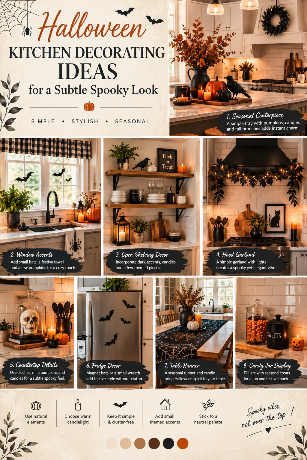 Halloween Kitchen Decorating Ideas for a Subtle Spooky Look