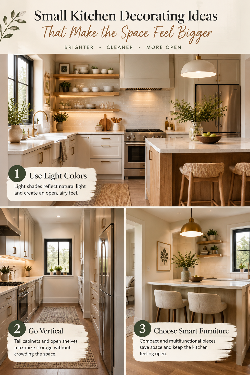 Small Kitchen Decorating Ideas That Make the Space Feel Bigger