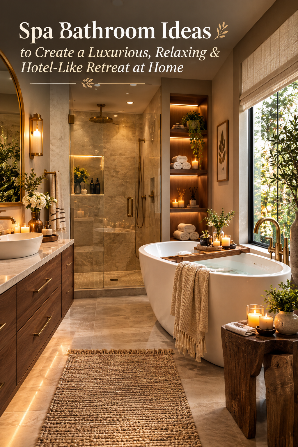 20 Spa Bathroom Ideas to Create a Luxurious, Relaxing & Hotel-Like Retreat At Home