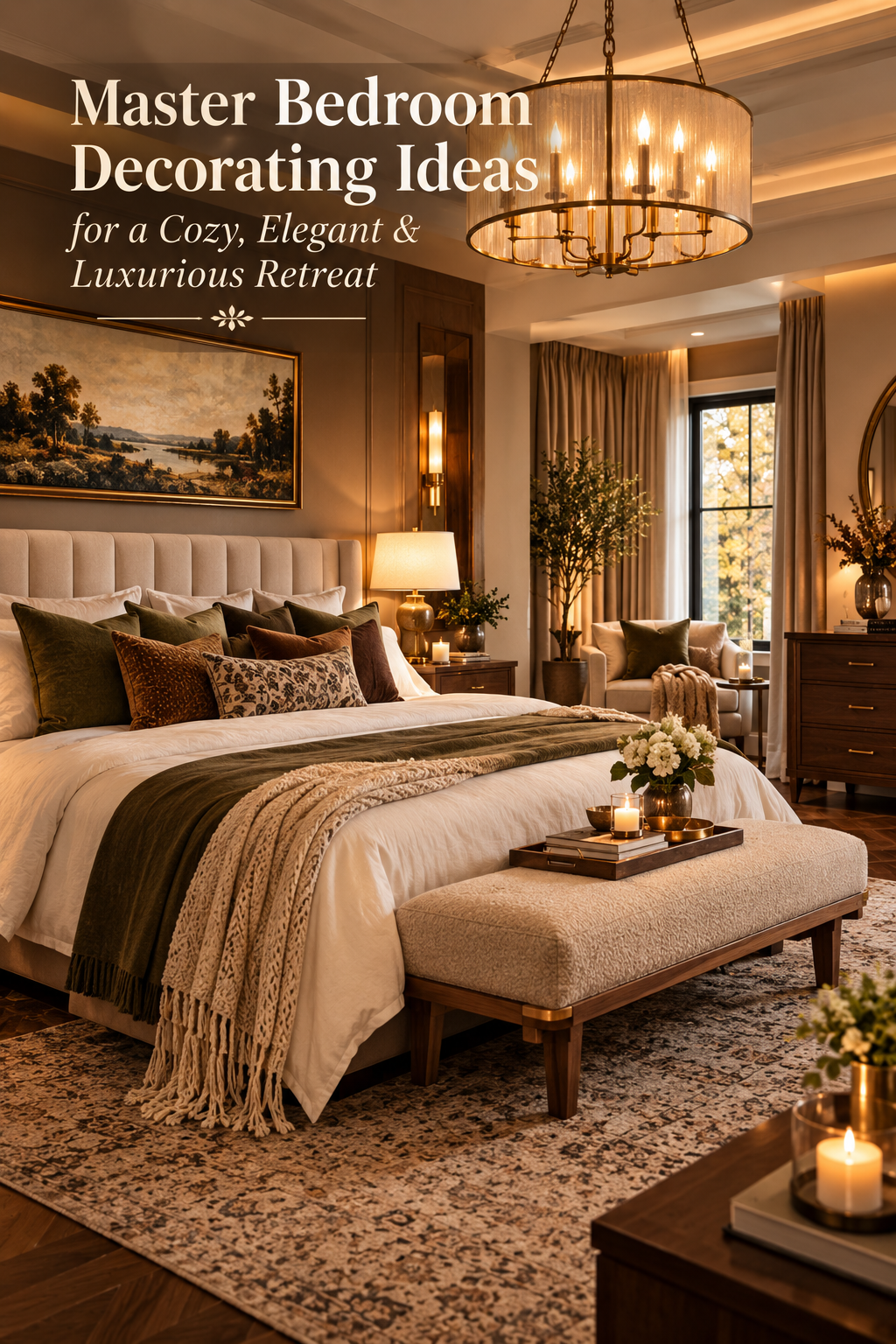 Master Bedroom Decorating Ideas for a Cozy, Elegant & Luxurious Retreat