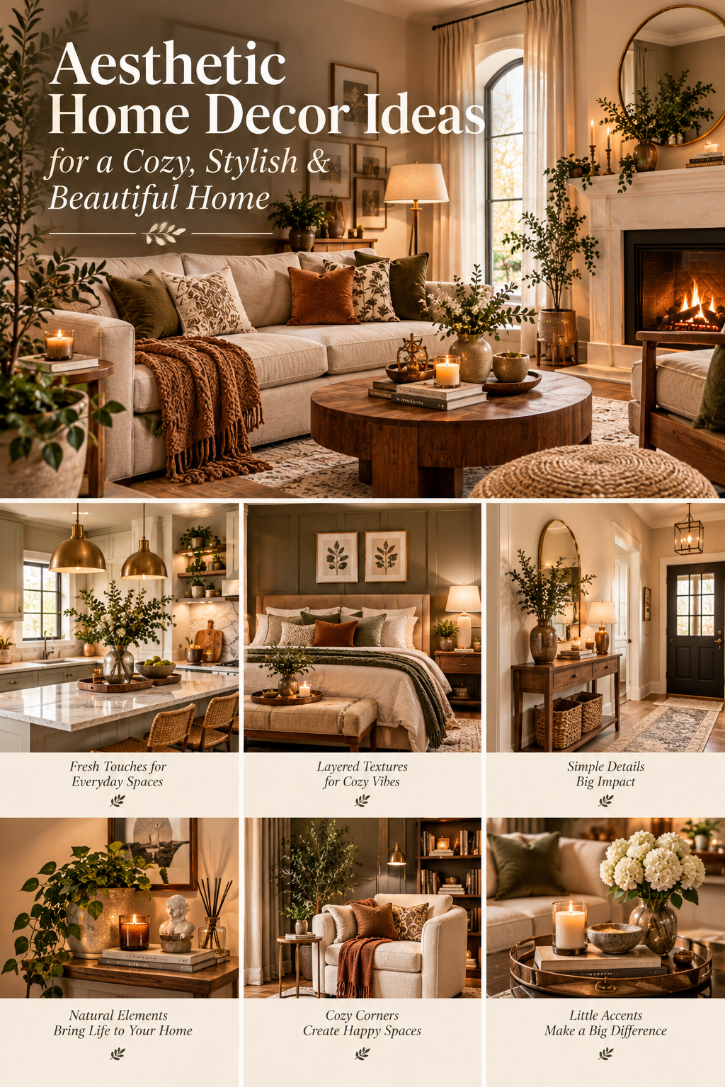 Aesthetic Home Decor Ideas for a Cozy, Stylish & Beautiful Home