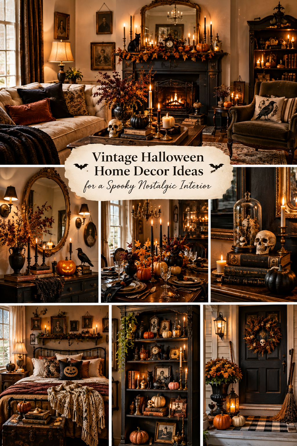 Vintage Halloween Home Decor Ideas for a Spooky Nostalgic Interior