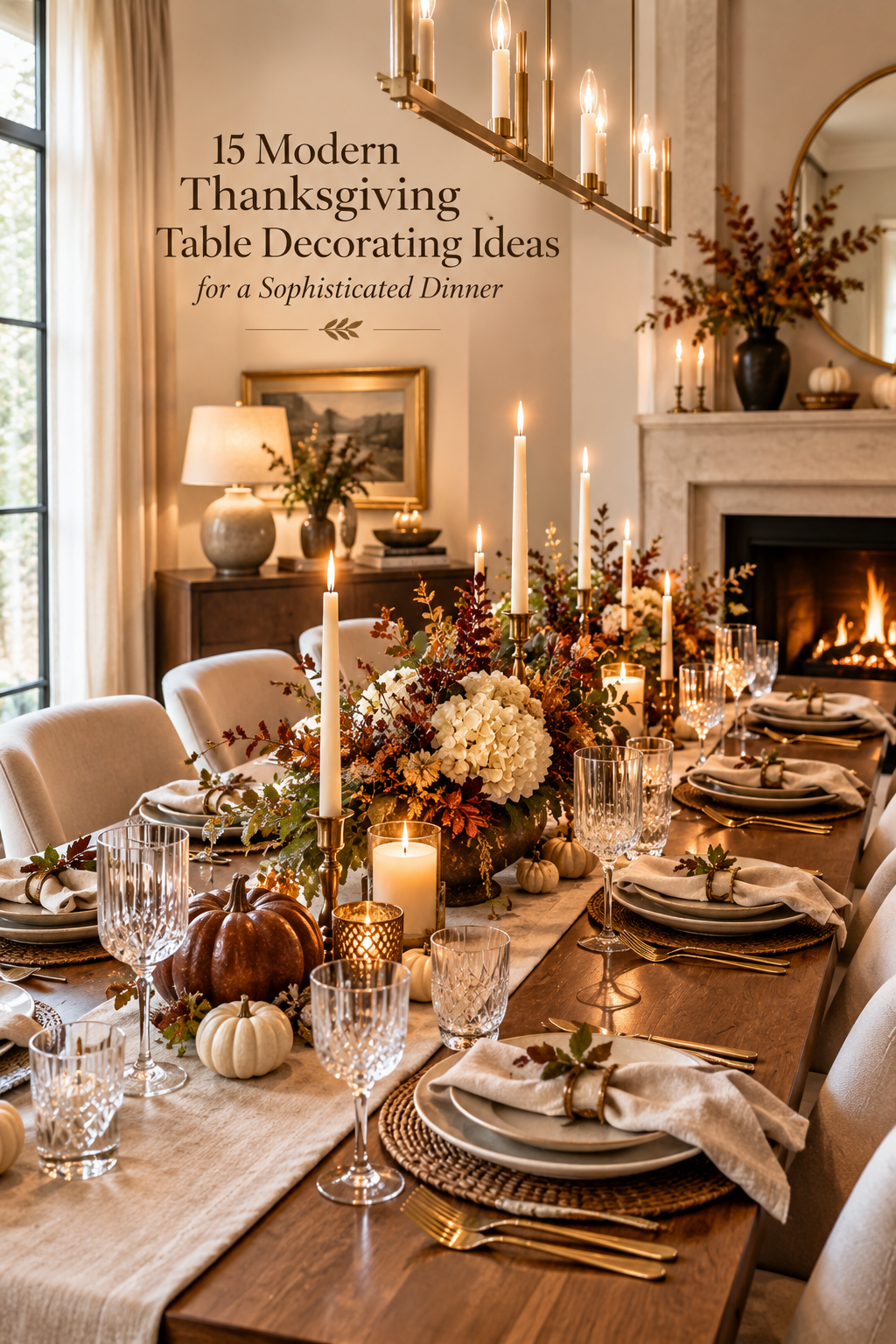 15 Modern Thanksgiving Table Decorating Ideas for a Sophisticated Dinner