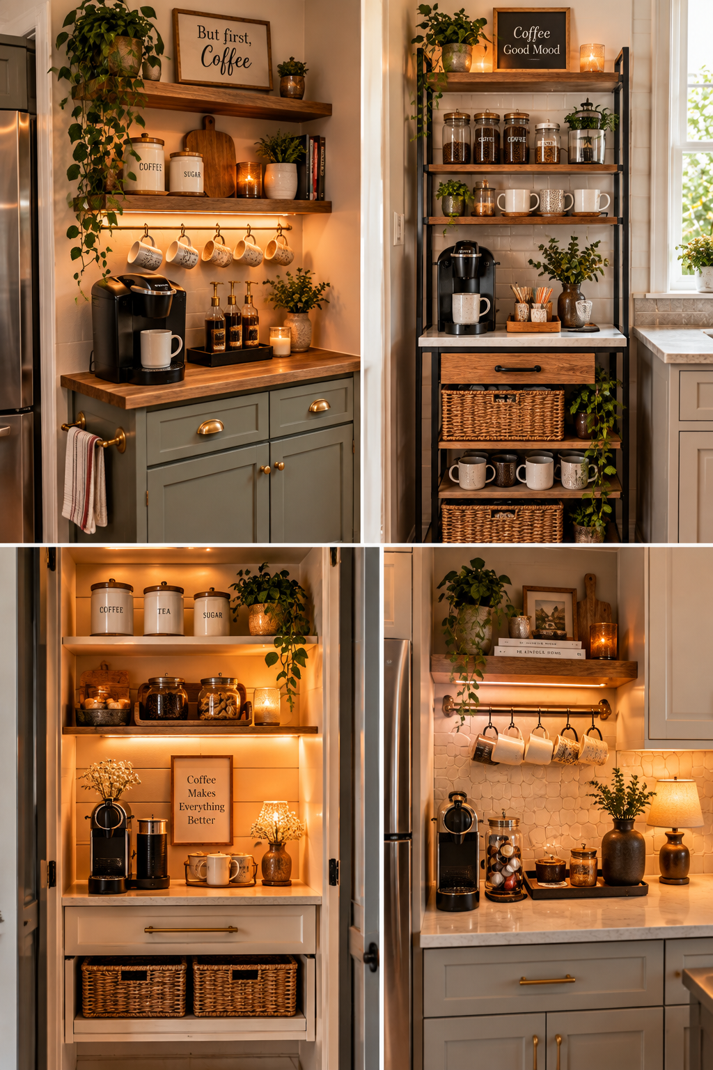 Small Kitchen Coffee Bar Ideas to Maximize Space & Create a Cozy Coffee Station
