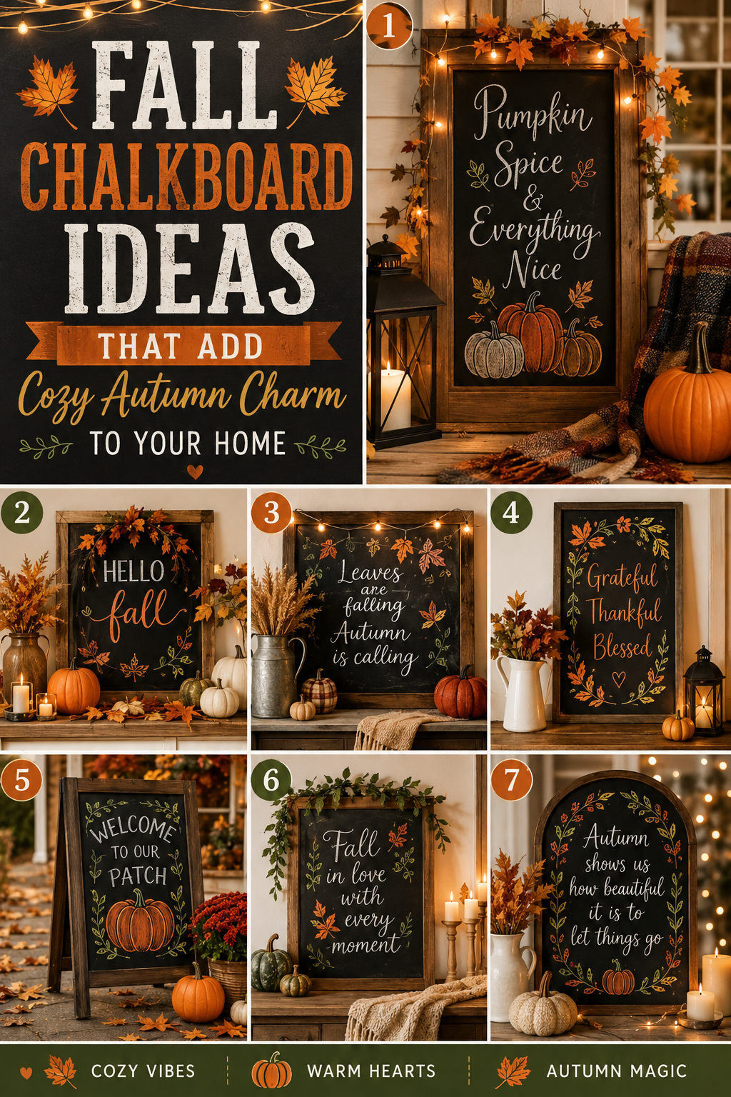 10 Fall Chalkboard Ideas That Add Cozy Autumn Charm to Your Home